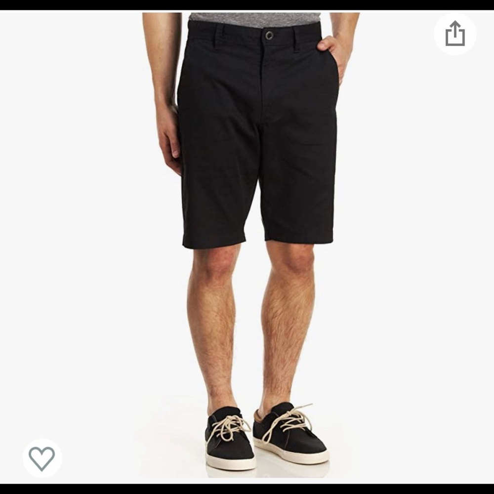 Volcom Men’s Modern Fit Chino Shorts - Black, Great Condition